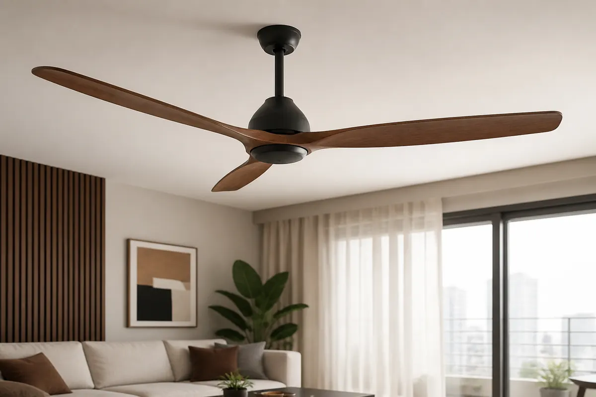 Ceiling fan detail for residential comfort
