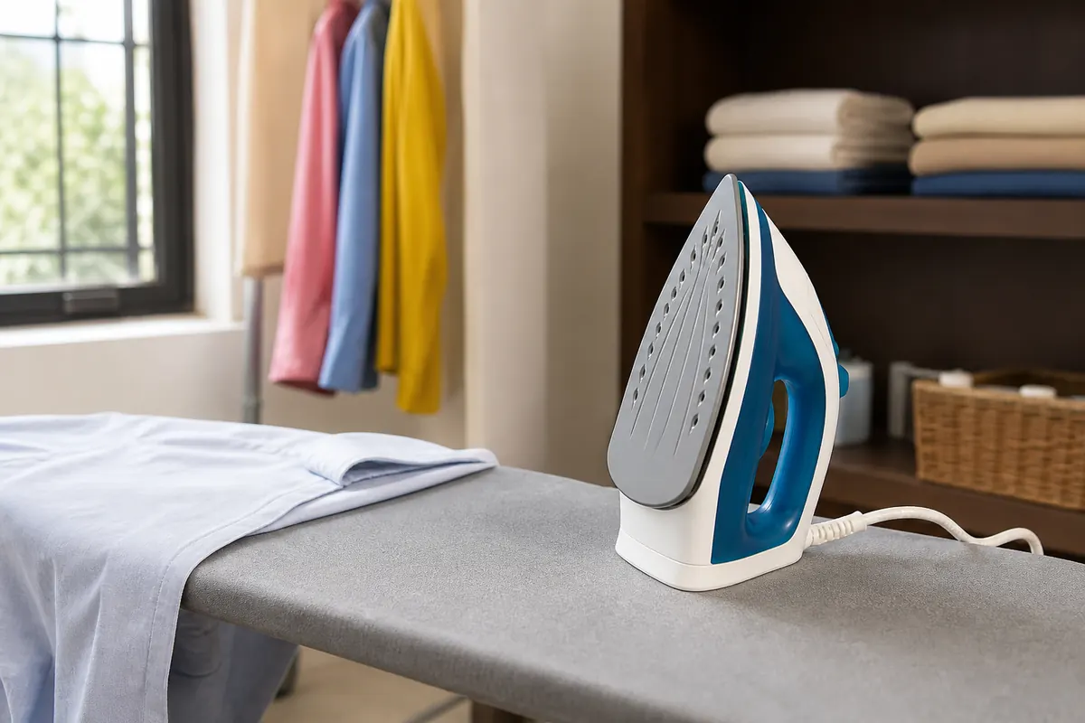 Electric iron ready for home use