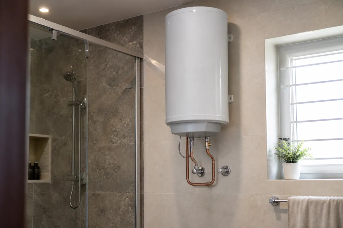 Water heater setup and accessory context