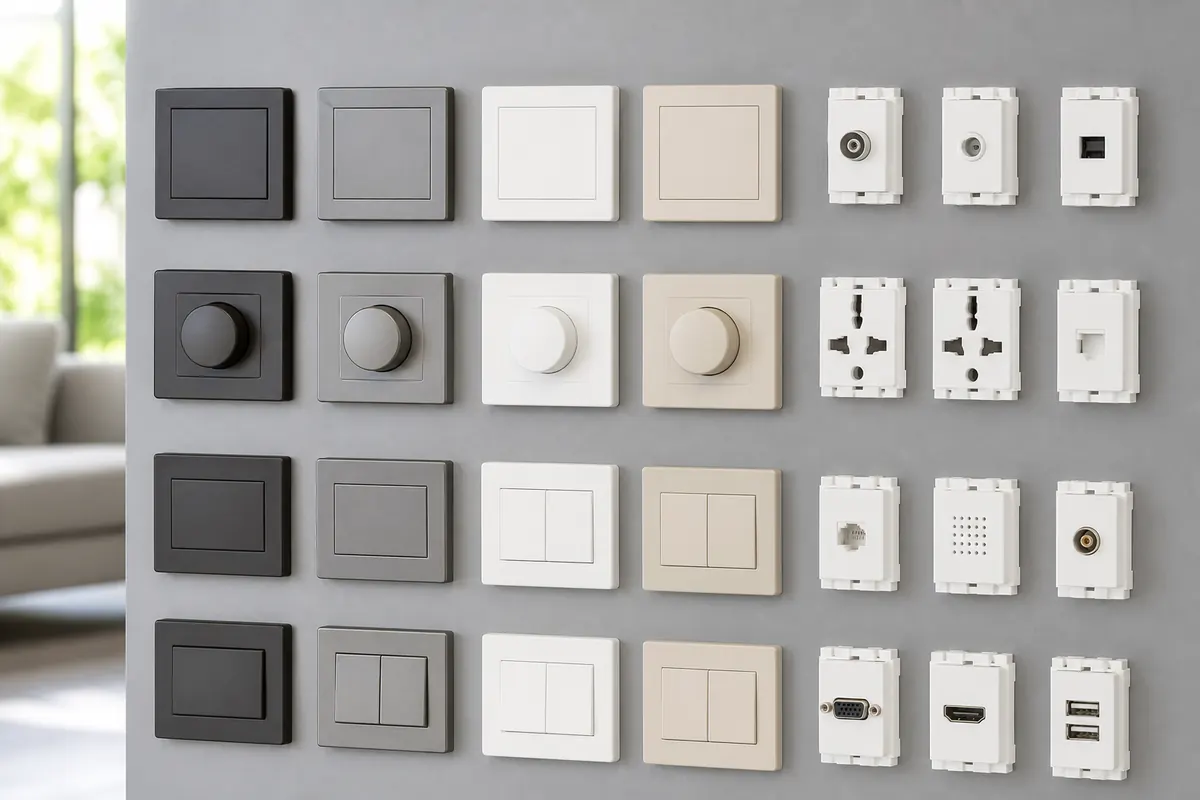 Modular accessory modules on a showroom board
